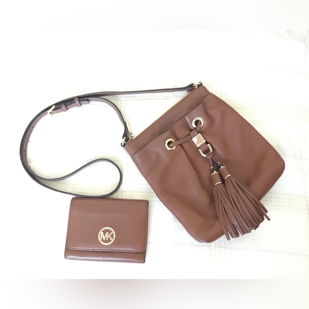 Michael Kors brown Crossbody Bag with Wallet